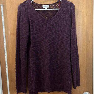 🐻Size S - Cloud Chaser - Long Sleeve Maroon Sweater
